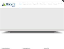 Tablet Screenshot of beckermx.com